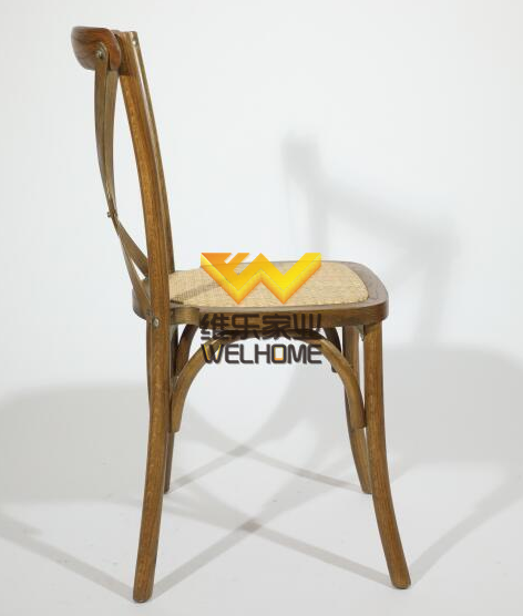Vineland natural beech/oak wood  crossback chair x back chair for wedding/restaurant